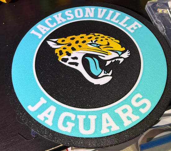 Jacksonville Jaguars LED Light Box – 12" Round Fan Decor
