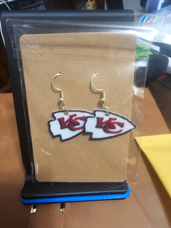 Kansas City Chiefs 3D Printed Earrings