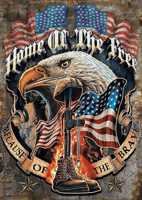 Home of the Free – Military Tribute Patriotic T-Shirt